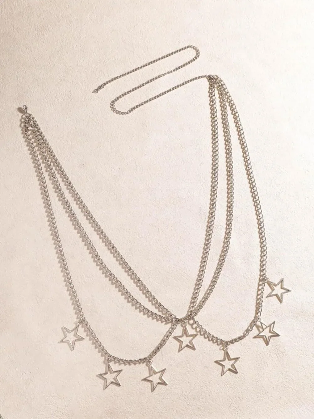 Goth Y2K Star Waist Chain Belt | Punk Emo Grunge Aesthetic Body Jewelry